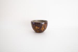 灰釉 氷裂 ロックカップ(丸)