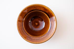 飴釉リムボウル 小