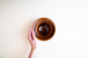 飴釉リムボウル 小