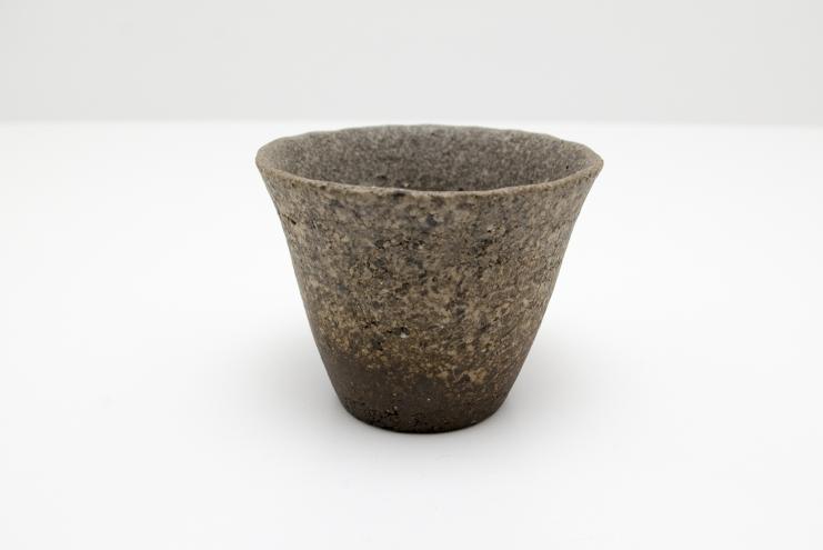 炭化コルクぐい呑 長 緑