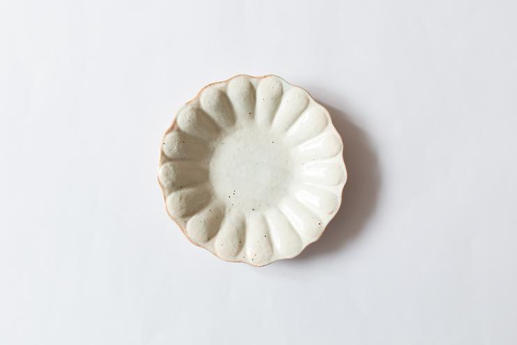 鉄散輪花深皿 小