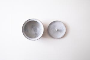 蓋付ボウル 墨白