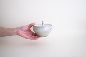 蓋付ボウル 墨白