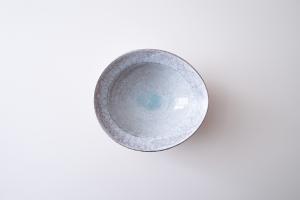 ビードロ/シルバー たわみ鉢