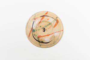 弥七田織部 丸皿 C