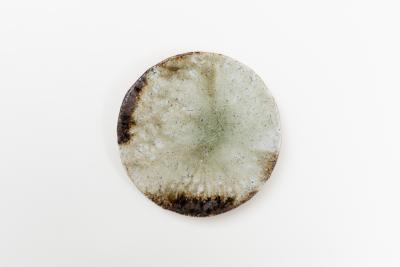 灰釉 丸皿 B
