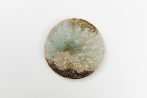 灰釉 丸皿 C