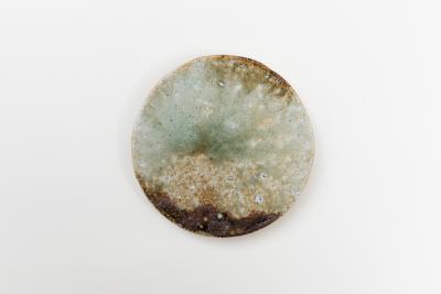 灰釉 丸皿 C