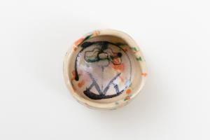 弥七田織部 ぐい呑 (木箱付) B