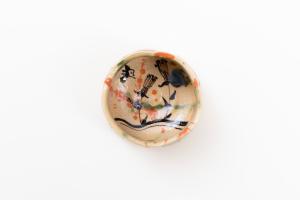 弥七田織部 ぐい呑 (木箱付) C
