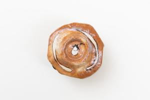 織部 ぐい呑 (木箱付) A