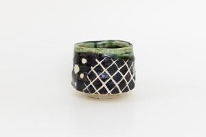 織部 ぐい呑 (木箱付) B