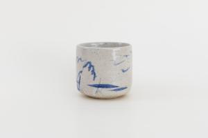 犬のいる風景 山水文 のぞき猪口