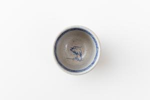 鷹と松 蕎麦猪口