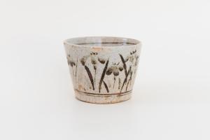 鉄絵 菖蒲文 蕎麦猪口 C