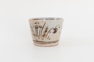 鉄絵 菖蒲文 蕎麦猪口 C