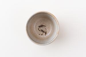 鉄絵 菖蒲文 蕎麦猪口 C