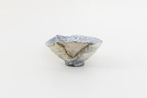 三島 銀彩盃 (木箱付)