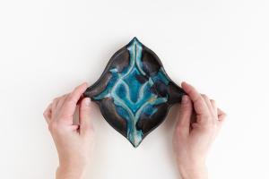 フレアプレート 青黒