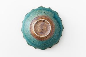稜花鉢 M 青 A