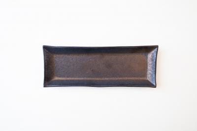 金釉 長角皿(細)