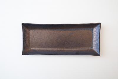 金釉 長角皿(大)