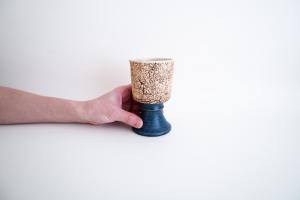 コルク ゴブレット 青B