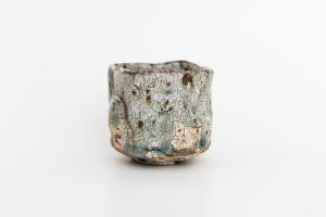 灰釉 粉引 ぐい呑み A(木箱付)