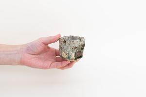 灰釉 粉引 ぐい呑み A(木箱付)
