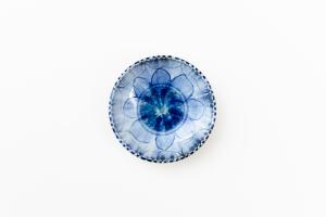 灰釉呉須 豆皿 B