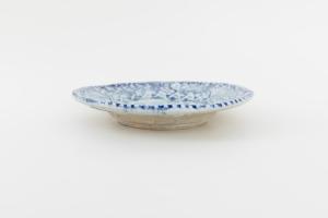 灰釉呉須 5.5寸皿 C