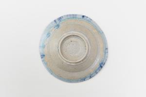 灰釉呉須 中鉢 D