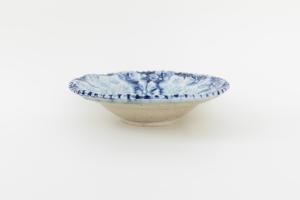 灰釉呉須 中鉢 D