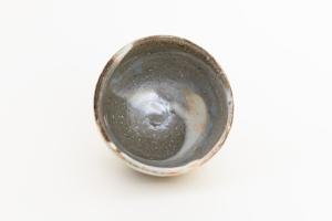 刷毛目 ぐい呑み グレー