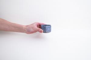 鼠志野 六角ぐい呑み (木箱付)