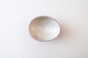 赤巻 高台たわみ鉢