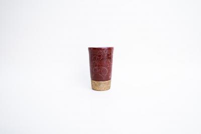 赤巻 金彩細カップ