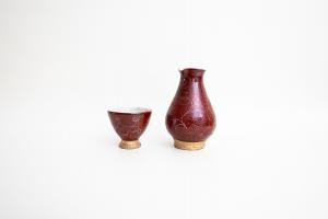 赤巻 金彩酒盃A