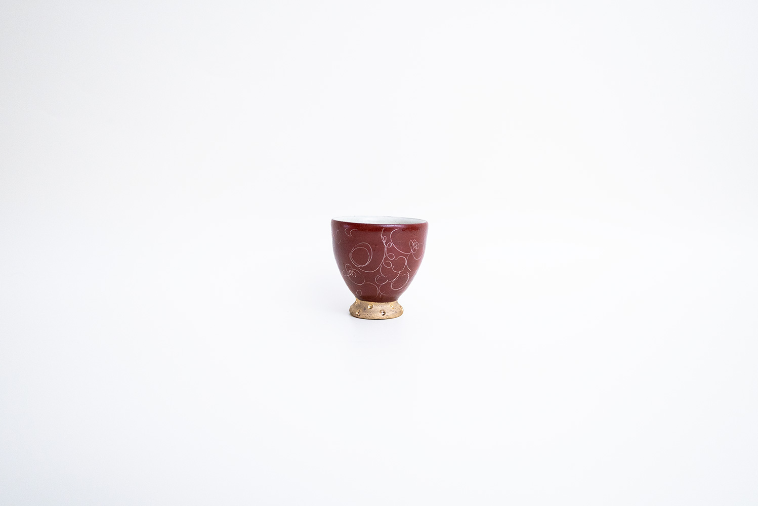 赤巻 金彩酒盃B