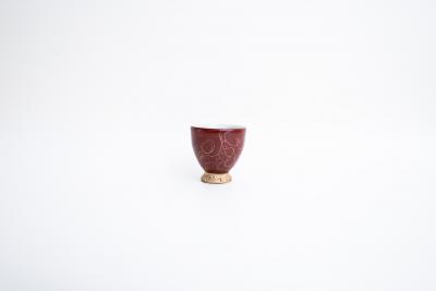 赤巻 金彩酒盃B