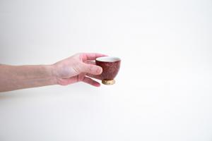 赤巻 金彩酒盃B