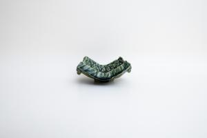 織部 陽刻四方皿 中C