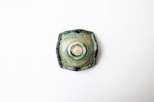 織部 陽刻四方皿 中D