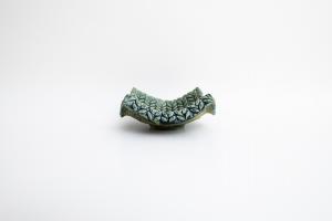 織部 陽刻四方皿 中F