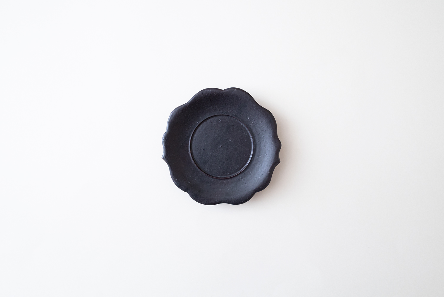 輪花盤 14cm 黒