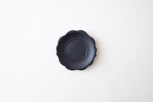 輪花盤 14cm 黒