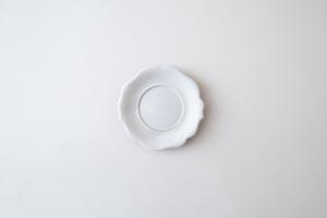 輪花盤 14cm 白