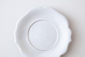 輪花盤 14cm 白