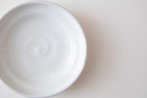 粉引 段々皿 5寸