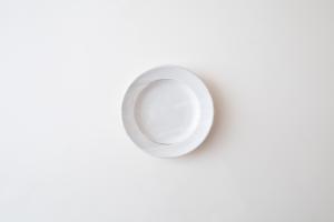 粉引 リム皿 5寸